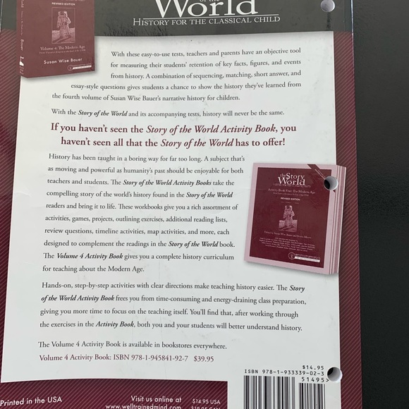 The Modern Age, Volume 4 (Revised Edition)
BY: SUSAN WISE BAUER PAPERBACK - Picture 6 of 6